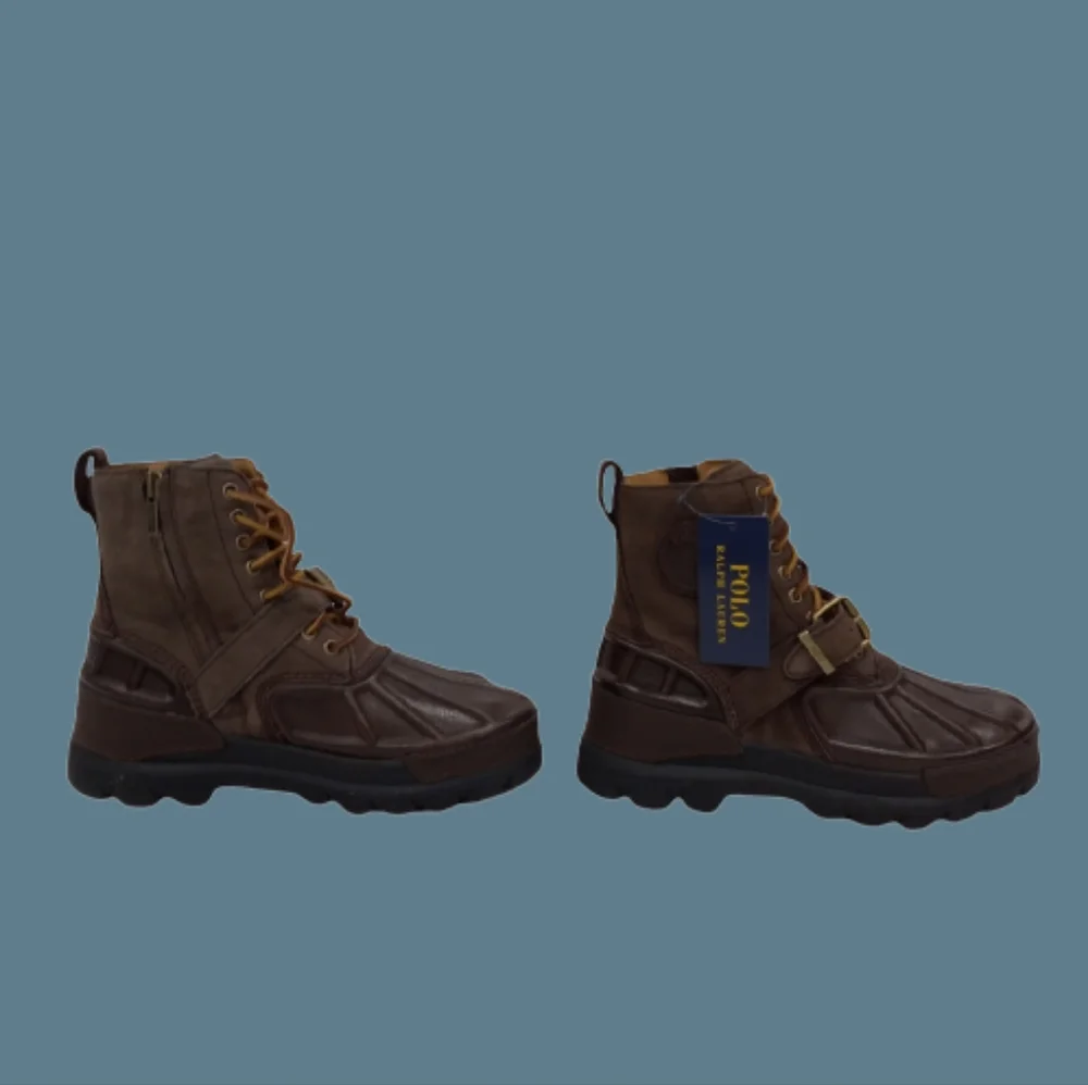 *NWOT Polo Ralph Lauren Boxed Oslo High Waterproof Leather-Suede Boot - Picture 2 of 5